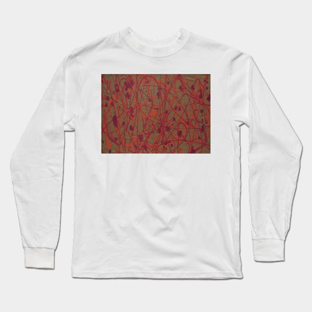 Lorne Splatter #7 Long Sleeve T-Shirt by DomaDART